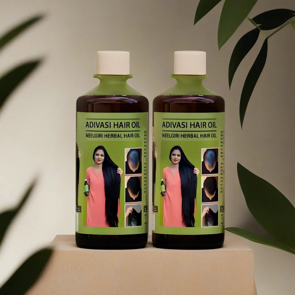 ORIGINAL ADIVASI HERBAL HAIR OIL - BUY 1 GET 1 FREE (⭐️⭐️⭐️⭐️⭐️ 4.9/5)